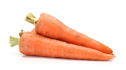 carrots isolated on white background