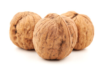 walnut isolated on white background