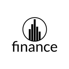 Obraz premium city finance logo design