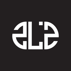 ZLZ letter logo design. ZLZ monogram initials letter logo concept. ZLZ letter design in black background.