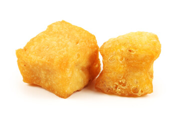 Tofu bubble on the white background