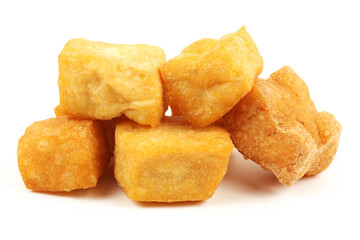 Tofu bubble on the white background