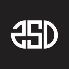 Obraz premium ZRO letter logo design. ZRO monogram initials letter logo concept. ZRO letter design in black background.