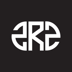ZRZ letter logo design. ZRZ monogram initials letter logo concept. ZRZ letter design in black background.