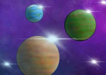 Fototapeta premium planet in space