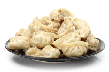 chinese dumplings on a plate