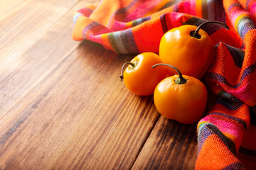 Chile Manzano. Also known as rocoto, locoto, morrongo, peron. Commonly consumed fresh in the...