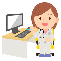 女性医師_主線なし