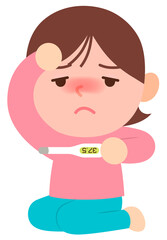 微熱の女性_主線なし