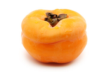 persimmon on a white background