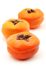 persimmon on a white background