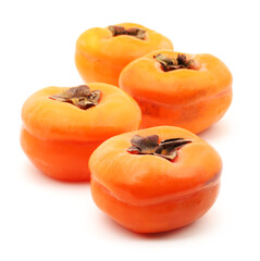 persimmon on a white background