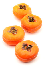 persimmon on a white background