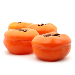 persimmon on a white background