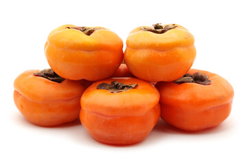 persimmon on a white background