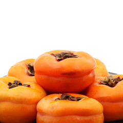 persimmon on a white background