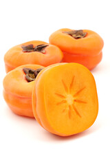 persimmon on a white background