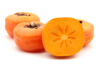 persimmon on a white background