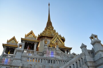 Fototapeta premium Wat Traimit Withayaram Worawihan or also known as “The Temple of the Golden Buddha” located in the Chinatown area of Bangkok, Thailand.