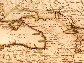 古地図　南コーカサス地方とウクライナ