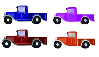 Old retro truck Design vector illustration