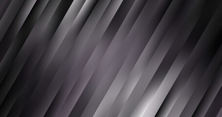 Obraz premium Black glass stripes diagonal pattern made stylish plain geometric background. Dark layout abstract texture.