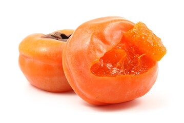 persimmon on a white background