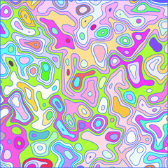 Abstract backgrounds. Hand drawn various shapes Contemporary modern trendy vector illustrations with Pastel colors