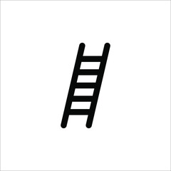 Ladder vector icon.Black vector icon isolated on white background