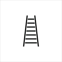 Ladder vector icon.Black vector icon isolated on white background
