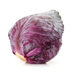 red cabbage isolated on white background