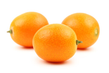 kumquat on a white background
