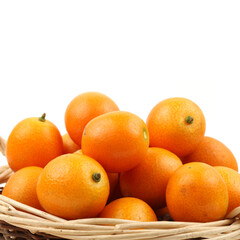 kumquat on a white background
