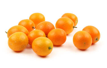 kumquat on a white background