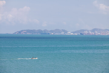 Sea of beautiful clouds in Pattaya, Thailand