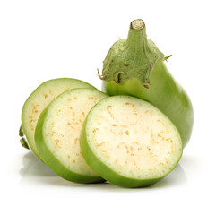 eggplant   on white