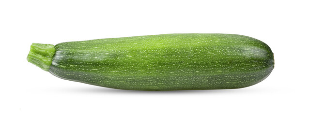 Fresh zucchini isolated on white