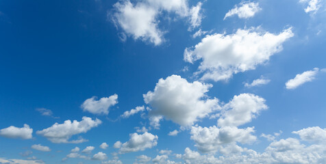 Blue sky with clouded and sunshine