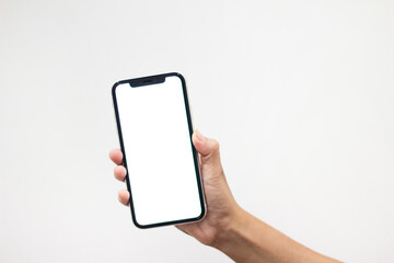 hand holding smart phone