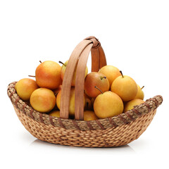 nanguo pear on white background