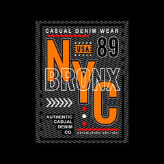 new york city denim streetwear t-shirt and apparel