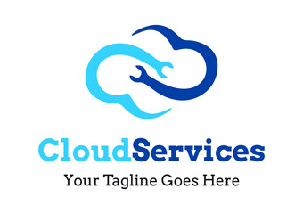 cloud services logo design