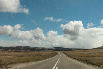 Hit the road, blue blue sky