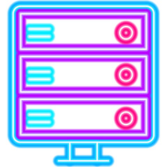 Server Neon Icon - 492175236