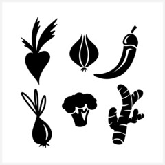 Doodle vegetables icon isolated. Hand drawn art. Stencil vector stock illustration. EPS 10
