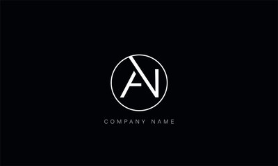 AN, NA, AN, Letters Logo Monogram - obrazy, fototapety, plakaty
