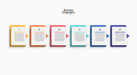 Business infographic timeline icons designed for abstract background template milestone element modern diagram process technology digital marketing data presentation chart Vector