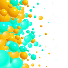 Colored balls. Abstract background. Decor elements. eps 10