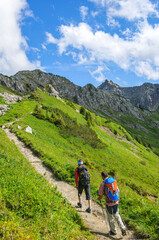 Obraz premium Bergtour im alpinen Hochgebirge 