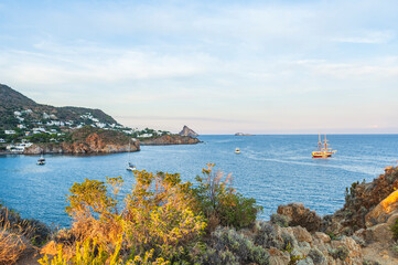 Abendstimmung vor Drauto auf Panarea